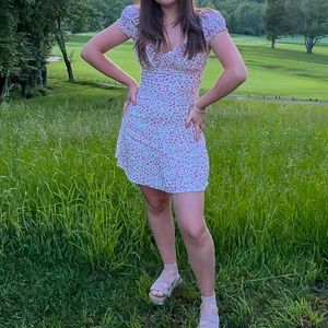 Zara floral mini dress